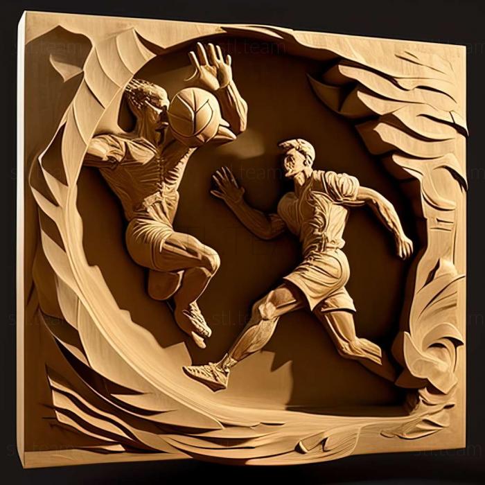3D модель Игра в волейбол с шипами (STL)